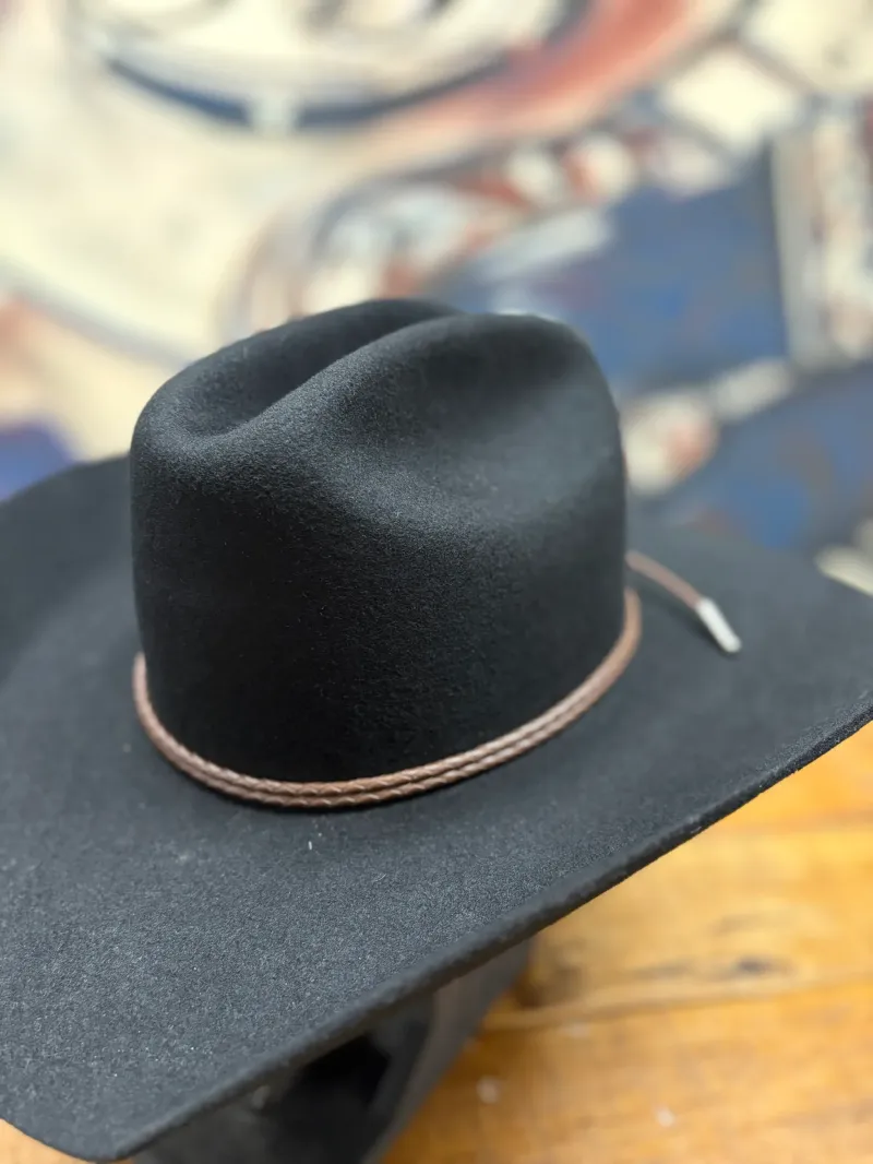 Leatherette Double Rope Hat Band | Brown