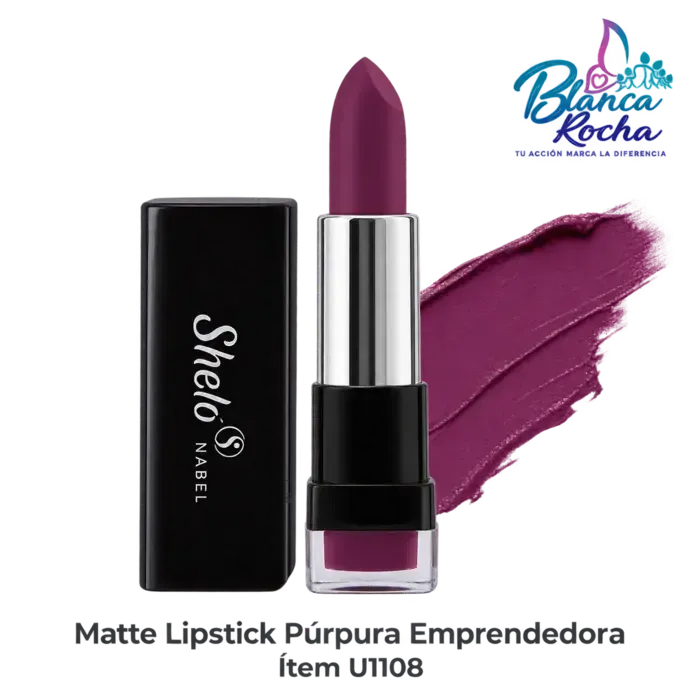 Matte Lipstick Púrpura Emprendedora — U1108