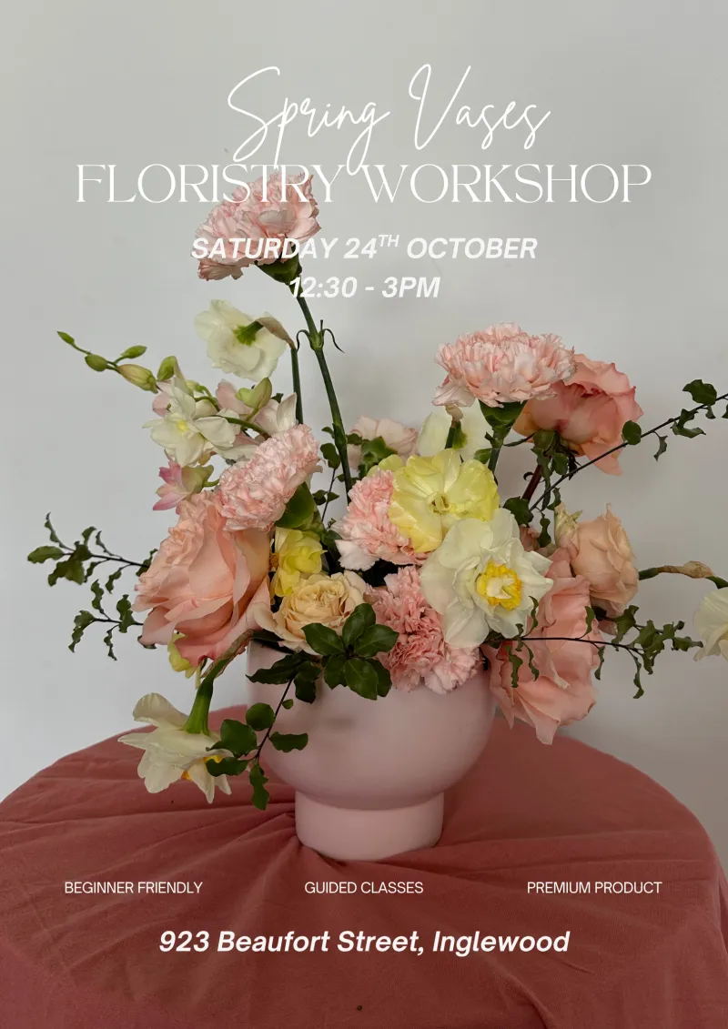 Spring Vase Floristry Workshop | SAT 24TH OCTOBER