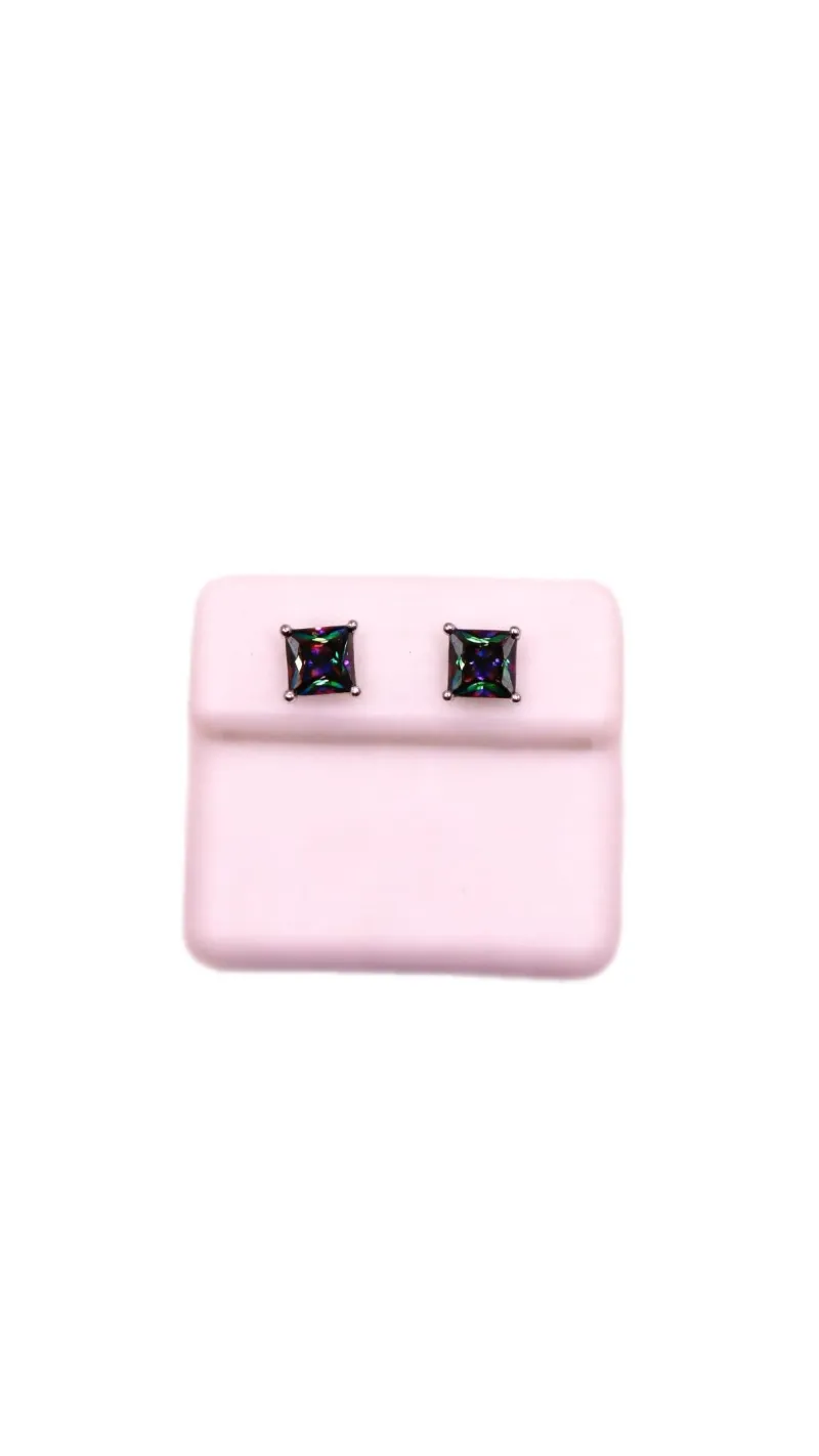 Mystic Quartz 925 sterling silver studs