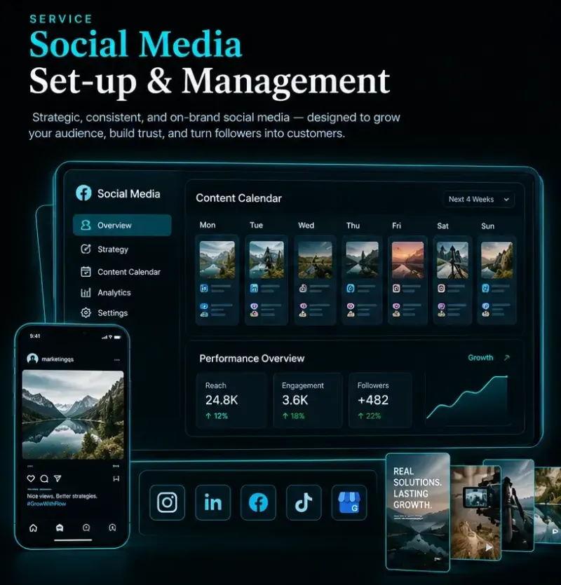 Social Media Set-up & Management 