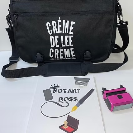 Notary Custom Messenger Briefcase w/ Notary Journal