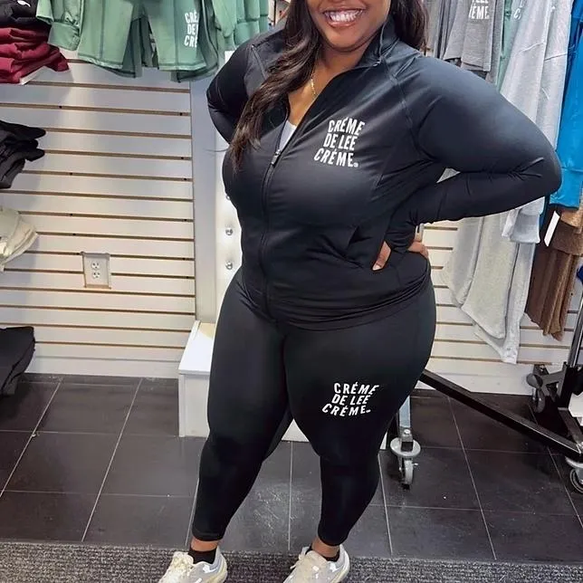 Créme De Lee Créme “FOREVER” Jogger Plus Sizes