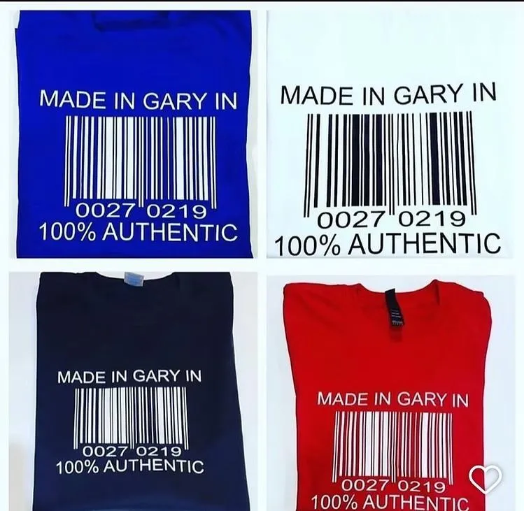 Made In Gary Unisex  Tee Shirts