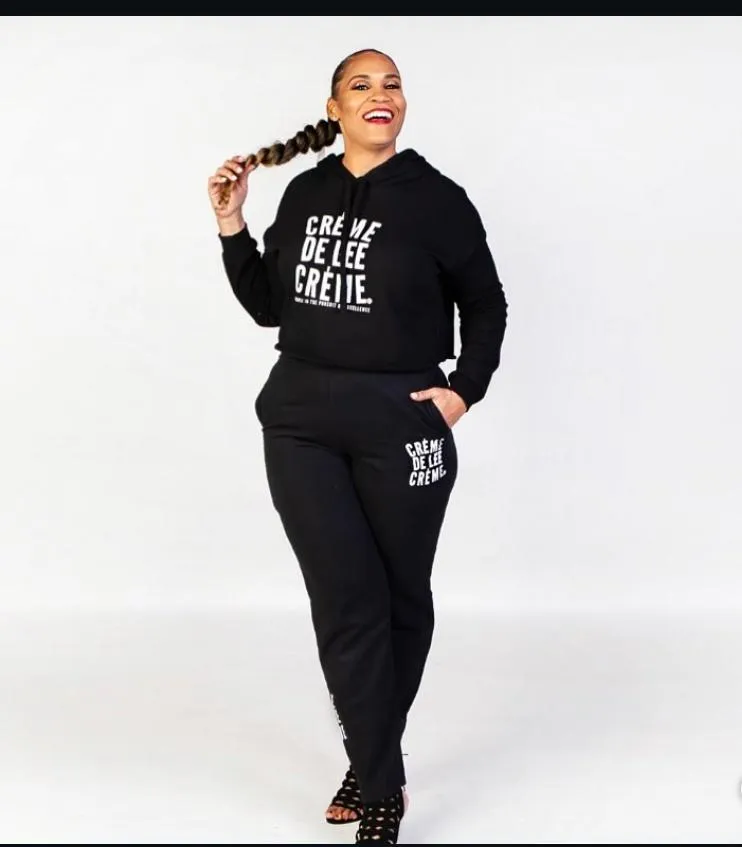 Créme De Lee Créme Crop Top Jogger Set