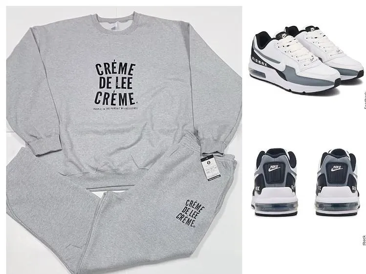 Créme De Lee Créme Men’s Crewneck Jogger Set 👑