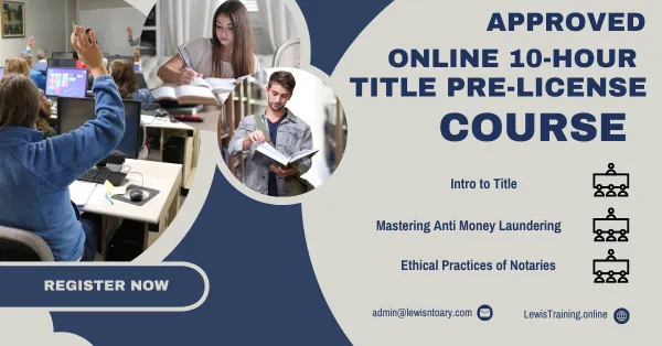Daniel Lewis New 10-Hour Title Pre-License Online Course