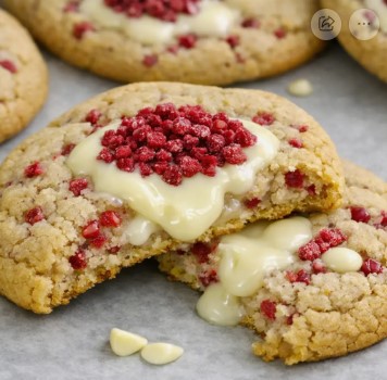 UK Raspberry & White Chocolate Cookie Recipe
