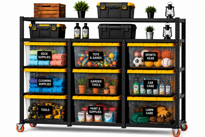  Zenova Garage Rack System Wide Option