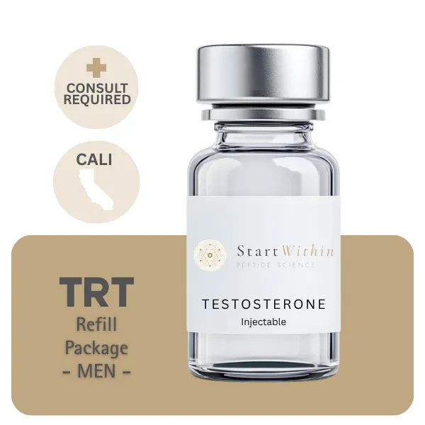 TRT CALI  Men's Refill Package 60 days (Cypionate 200mg/mL 10mL + Anastrozole 24×1mg)