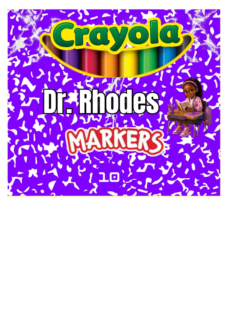 1 Box of Markers (10 count)