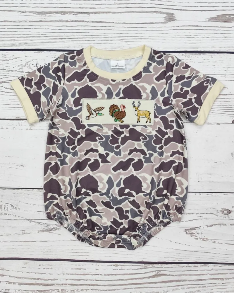 Camo Embroidered Bubble