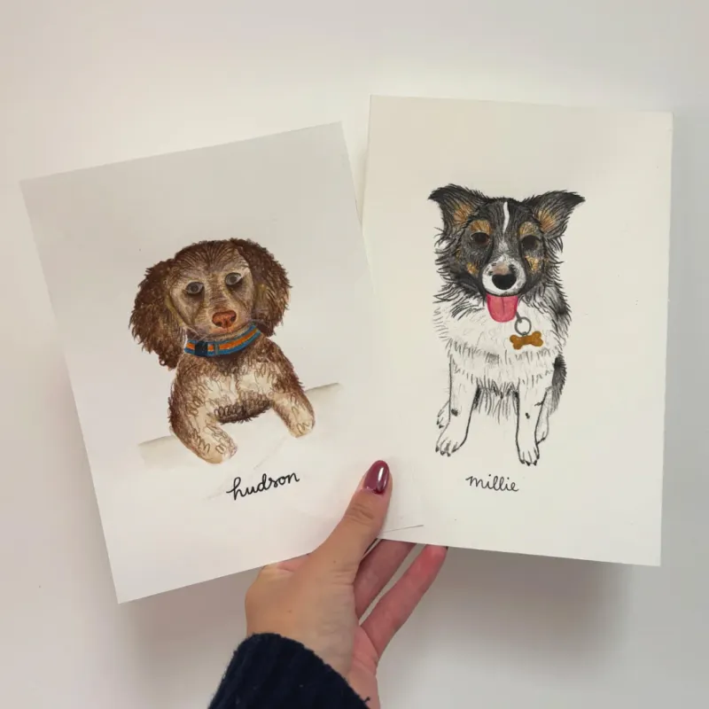 Custom Pet Portrait - Watercolour Painting 