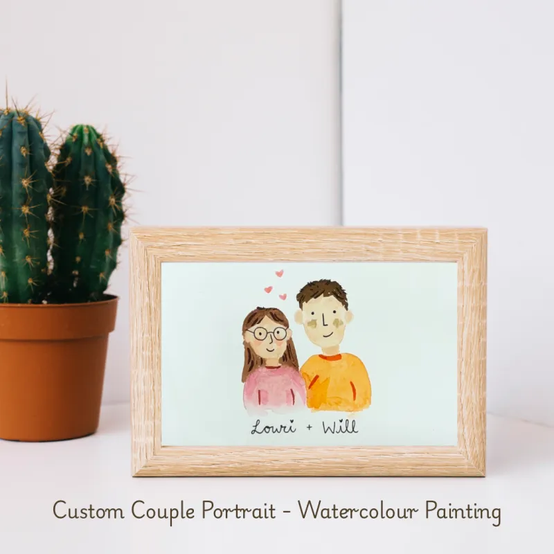 Custom Couple/Family Portrait - Watercolour Painting