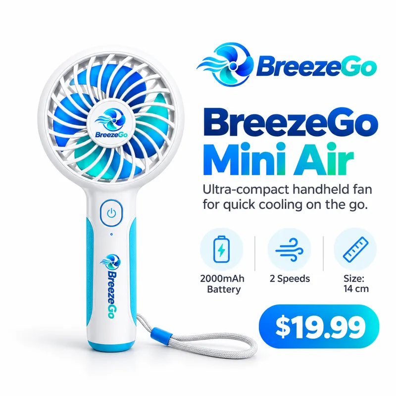 BreezeGo Mini Air Portable Fan