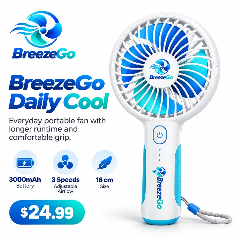 BreezeGo Daily Cool Portable Fan