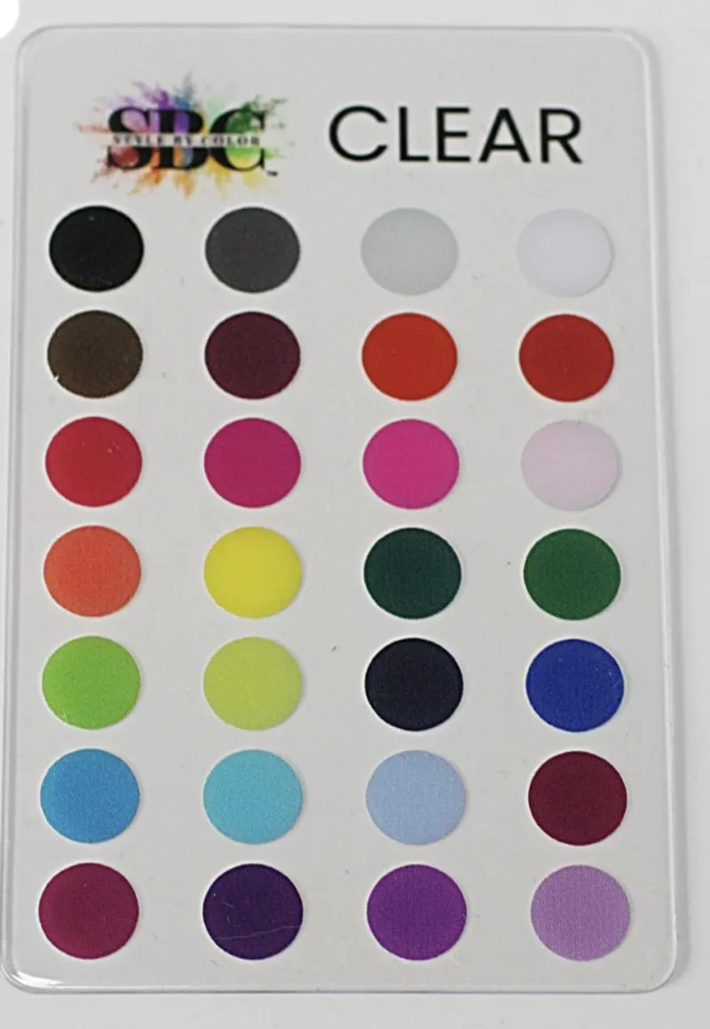 6 Color Code Clear Card