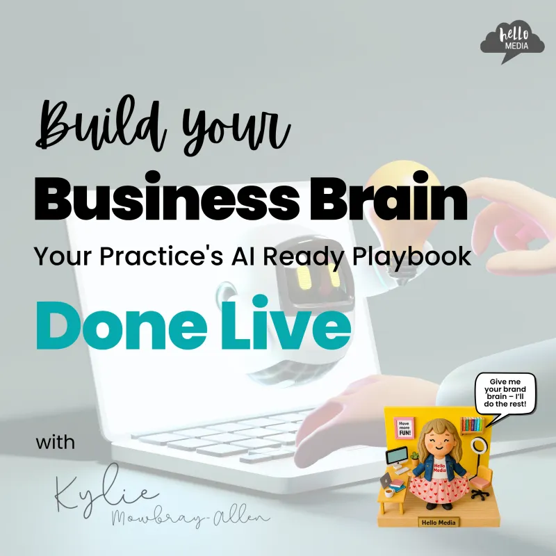 BUNDLE Part 1: HELLO Business Brain & Part 2: HELLO Podiatry Practice Vault 