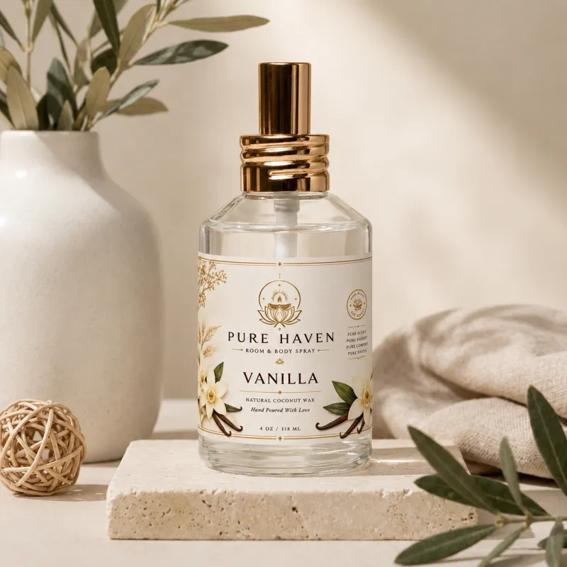 Vanilla Room & Body Spray – 4 oz / 118 ml