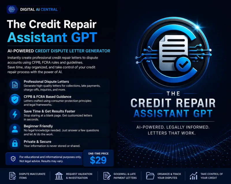 The Credit Repair Assistant GPT