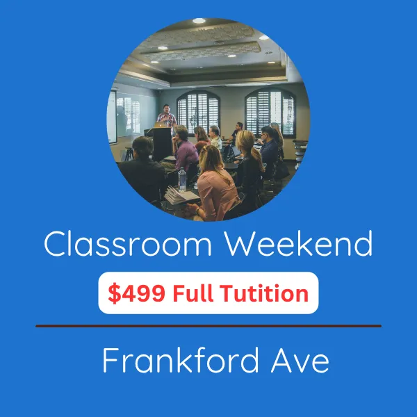 Classroom Class Weekend Class - Full Tuition