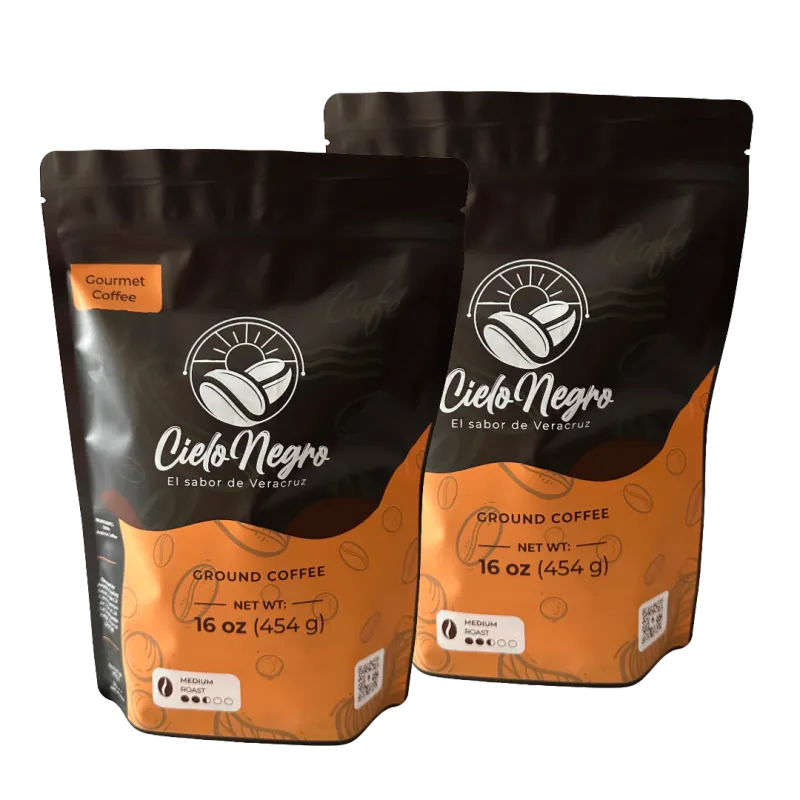 2 pack Medium Roast (16 oz) Cielo Negro Coffee — Premium 100% Arabica 