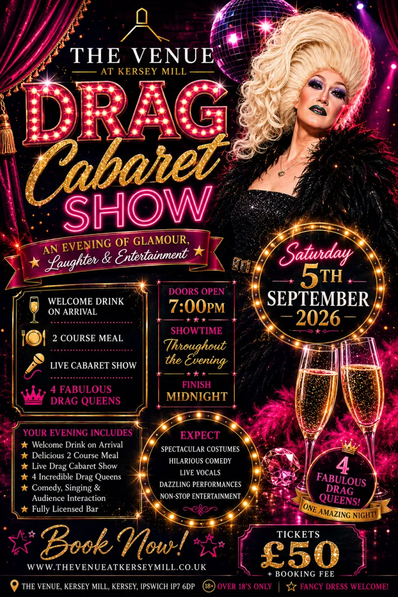 Drag Cabaret Show. 5th September 2026