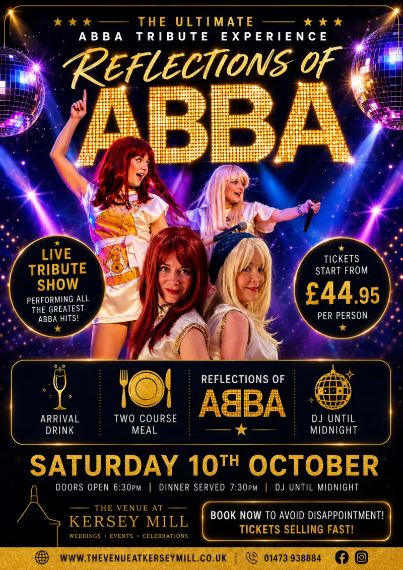 Reflections of ABBA Tribute Night 10th October 2026