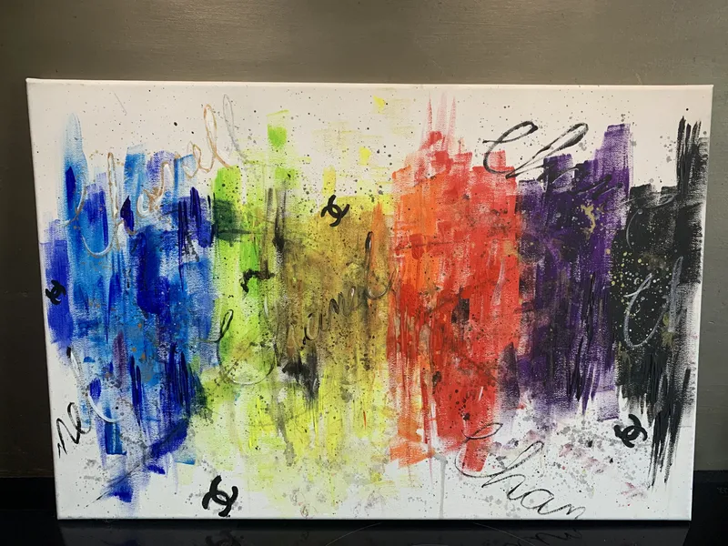 Origineel handgeschilderd abstract schilderij – Kleurrijk 40x60 cm