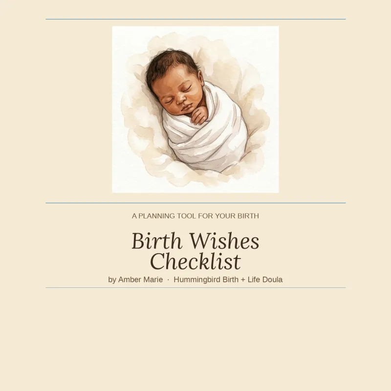 Birth Wishes Checklist