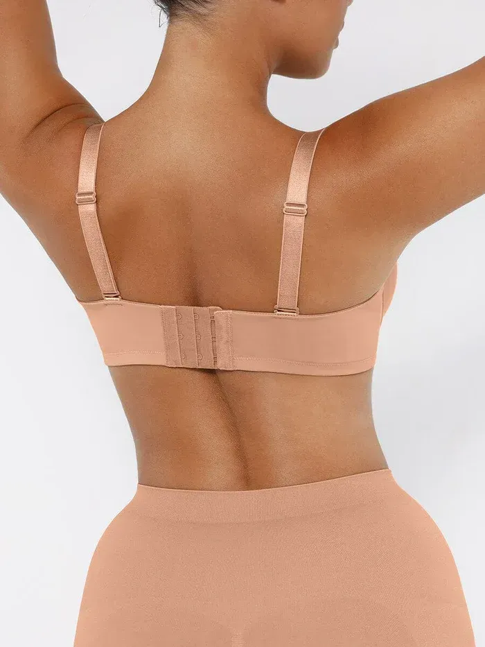 Strapless Non-Slip Underwire 1/2 Cup Bra. 