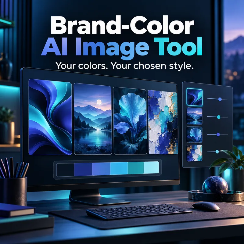 Custom Brand-Color AI Image Tool