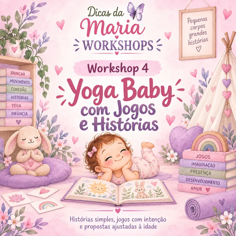 Workshop de Yoga Baby com jogos e histórias