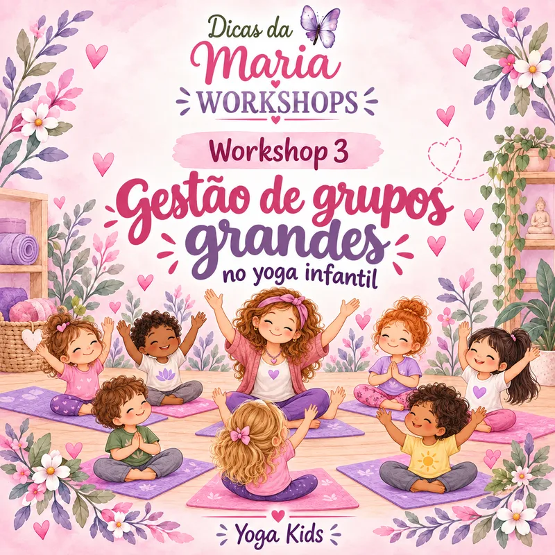 Workshop Yoga Kids — Gestão de grupos grandes no yoga infantil