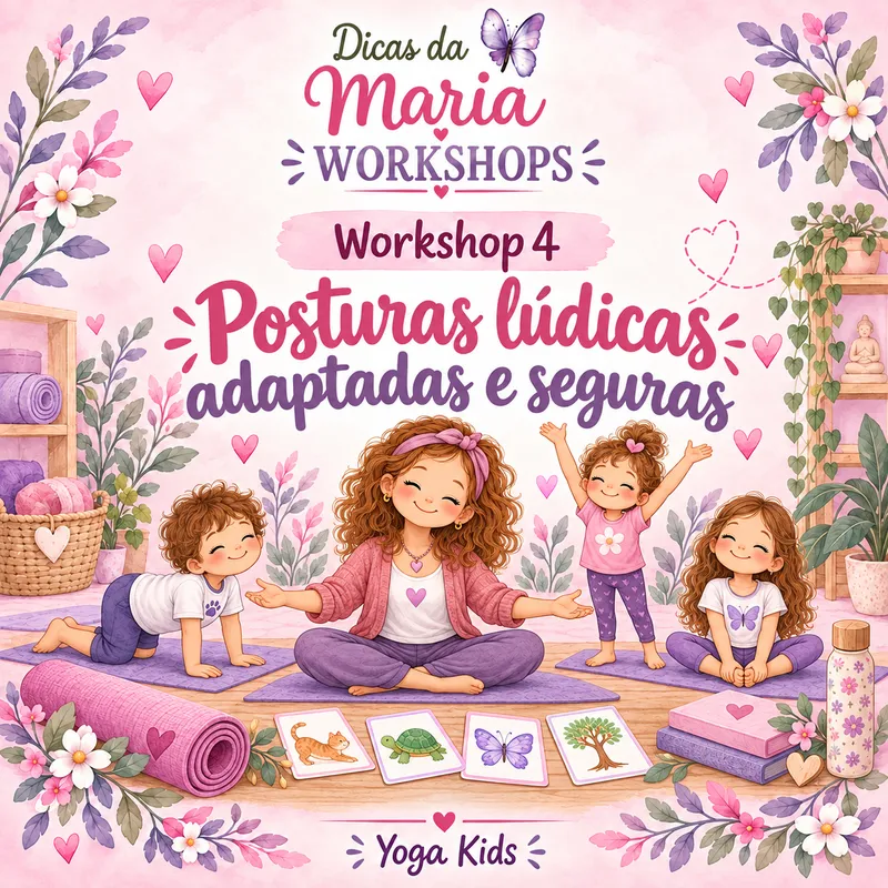 Workshop Yoga Kids — Posturas lúdicas adaptadas e seguras