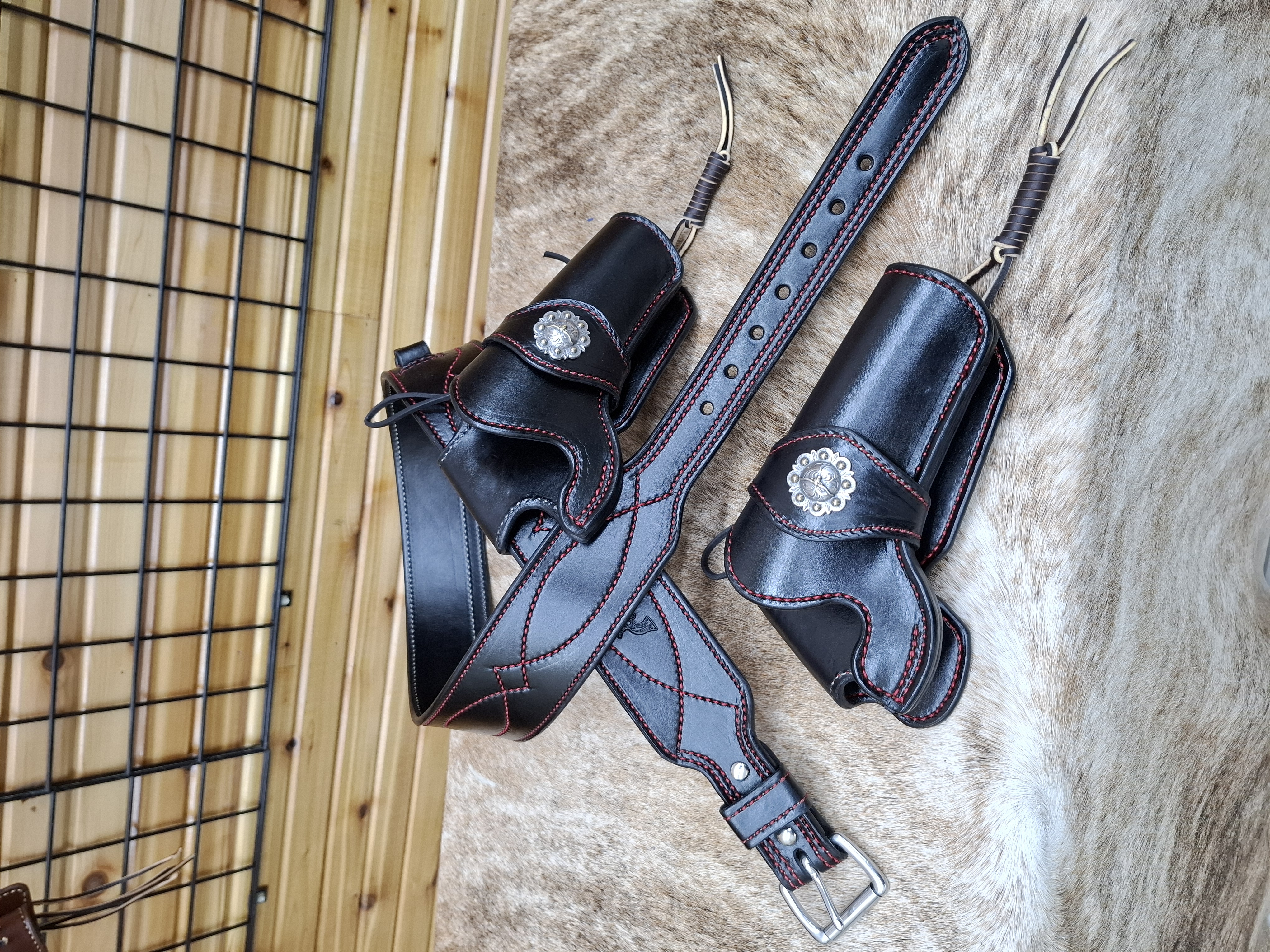 Mexican loop holster Double Rig 