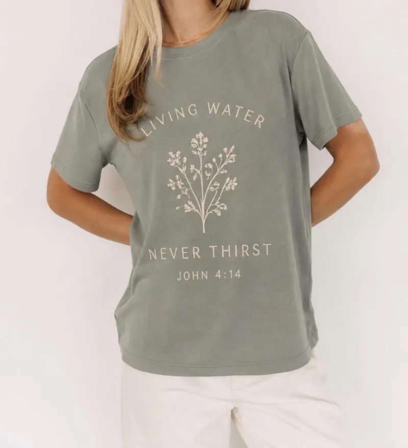 Olive Living Water T-Shirt