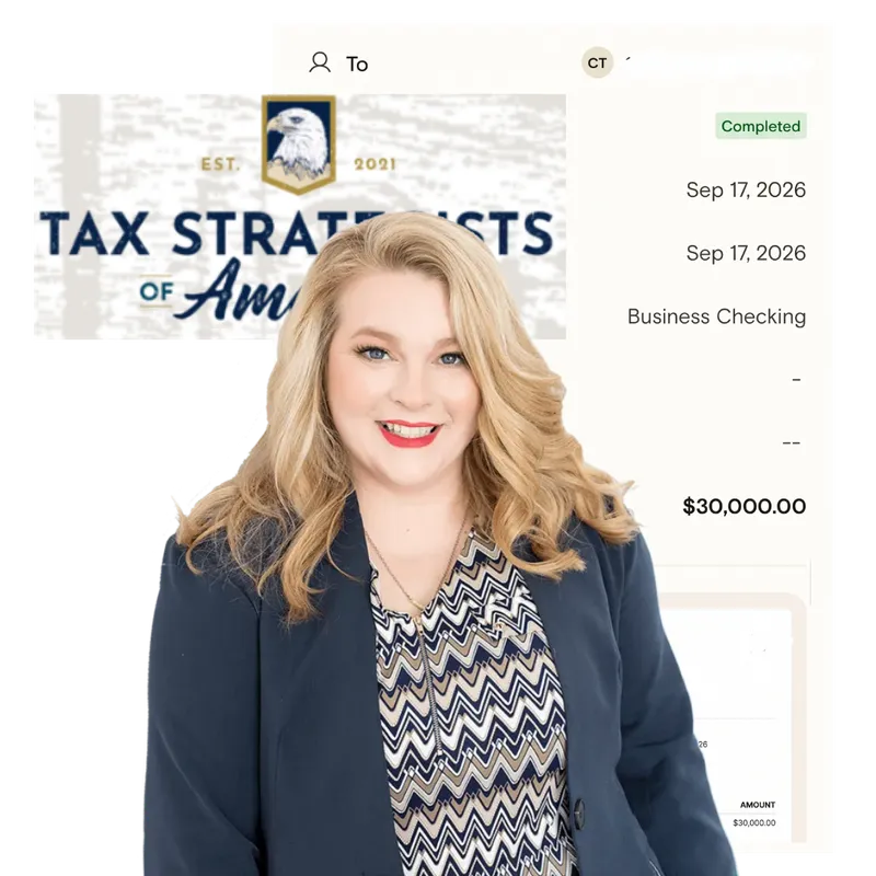 Carlotta Thompson and the Tax Strategists of America payment record