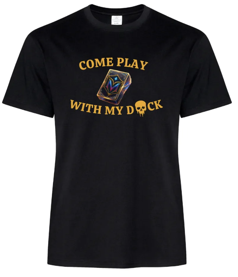 “Come Play With My Deck” Skull T-Shirt
