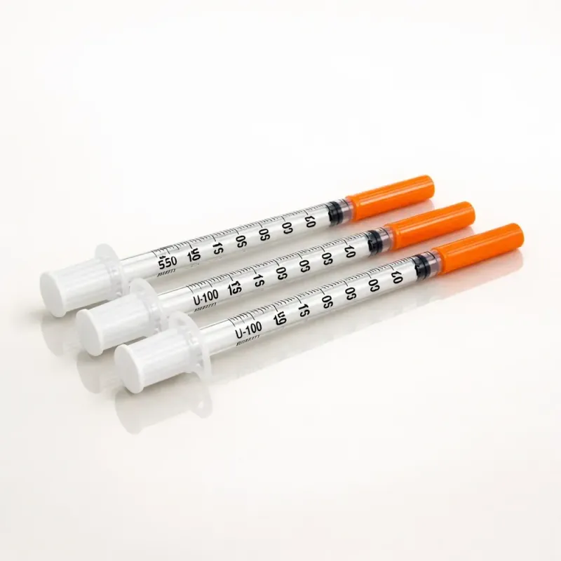 Insulin Syringes 1mL 31G x 8mm + 20 Alcohol Swabs | Sterile 10 Pack