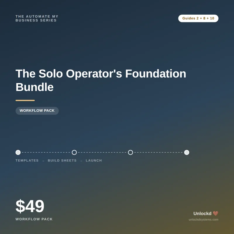 The Solo Operator's Foundation Bundle - Workflow Pack