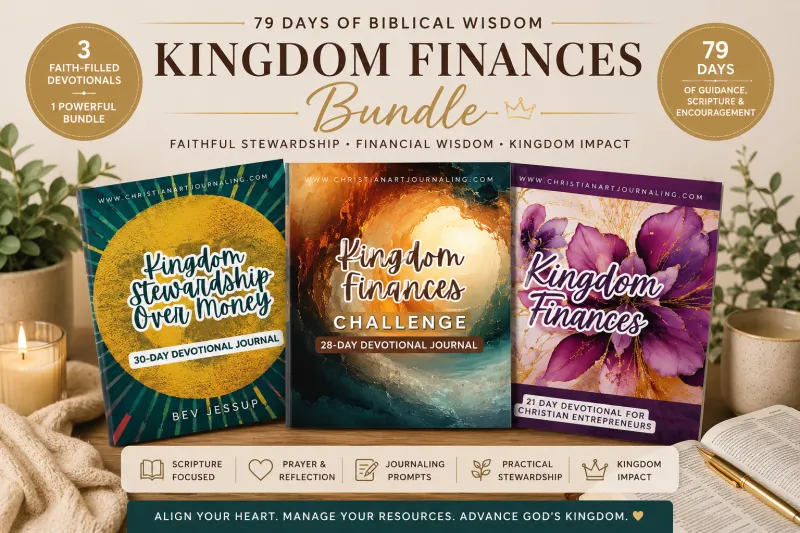 Kingdom Finances Bundle | 79-Day Christian Devotional & Stewardship Journal Collection | Biblical Money, Faith & Christian Biz