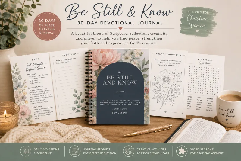 Be Still & Know | 30-Day Christian Devotional Journal for Peace, Prayer & Renewed Faith