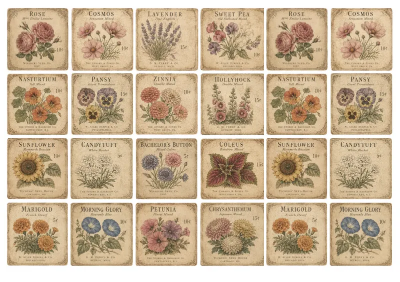 Faith & Nature Vintage Ephemera Kit | Printable Junk Journal & Bible Journaling Collection