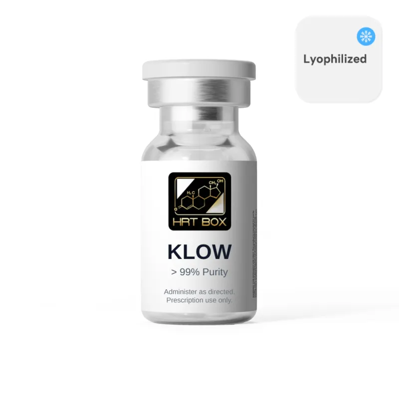 KLOW (BPC-157 / GHK-CU / TB-500 / KPV) 10mg/50mg/10mg/10mg/mL (3mL) - Lyophilized