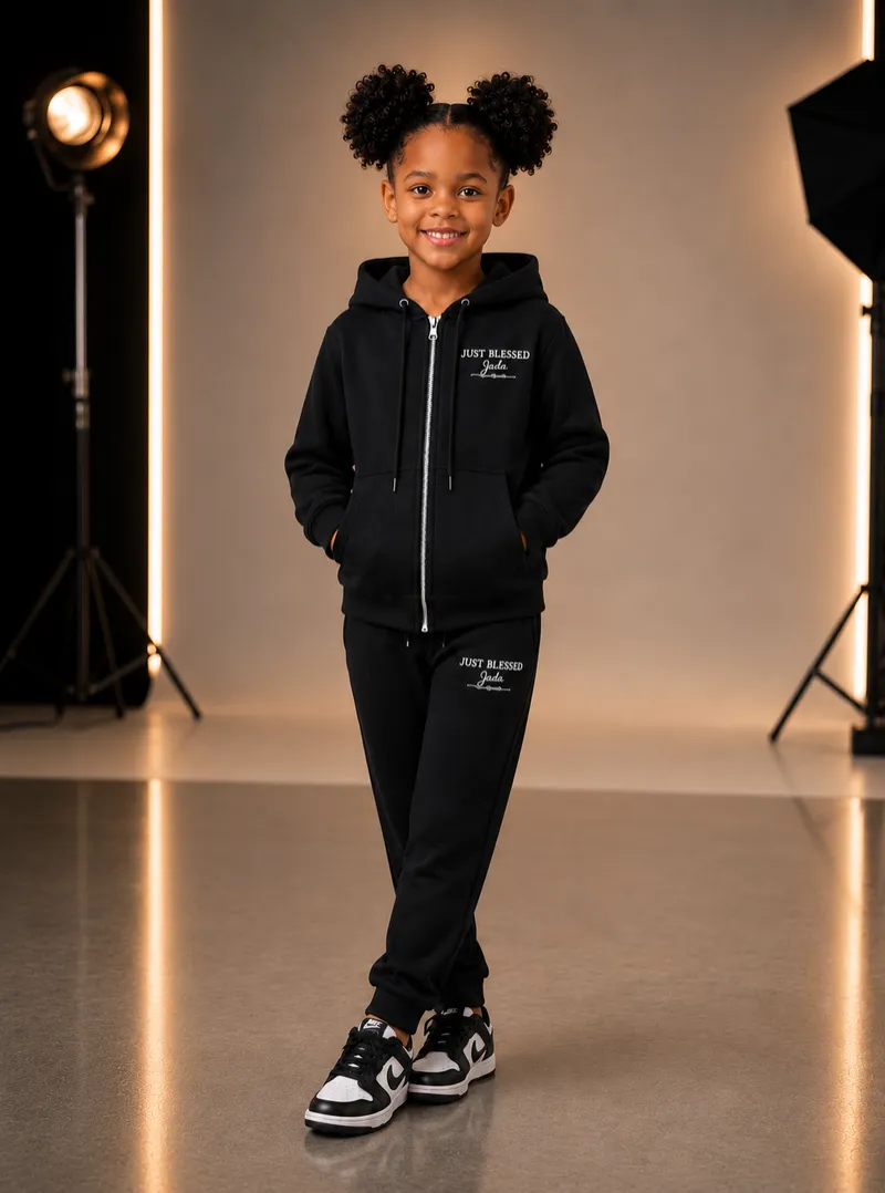 Just Blessed Kids Jogger Set (Age 6/7)