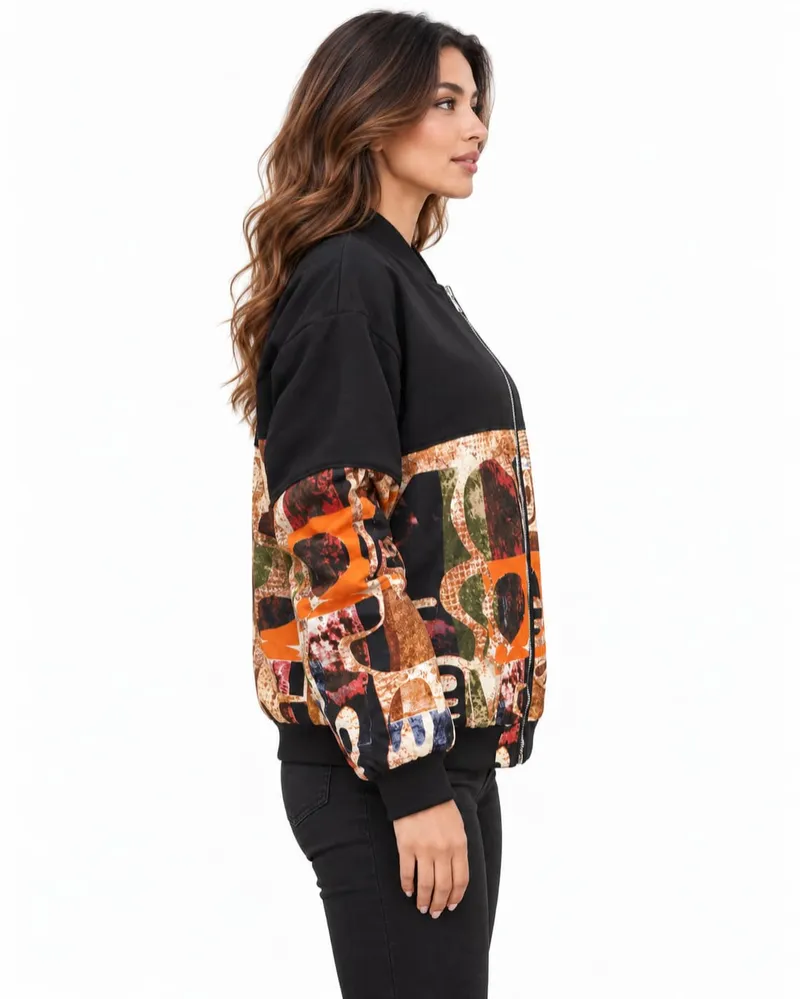 Jajex Mosaic Ember Bomber Jacket