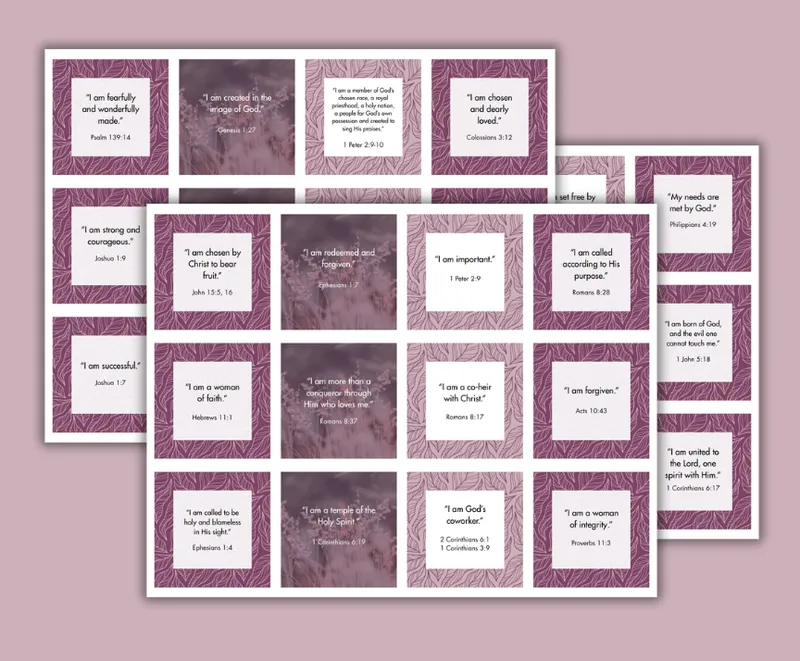 "My Identity in Christ" Affirmation Cards - Digital