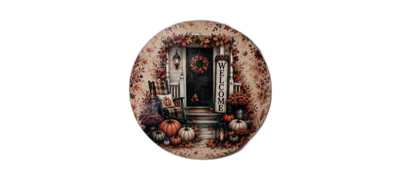 Fall Welcome Porch Door Sign