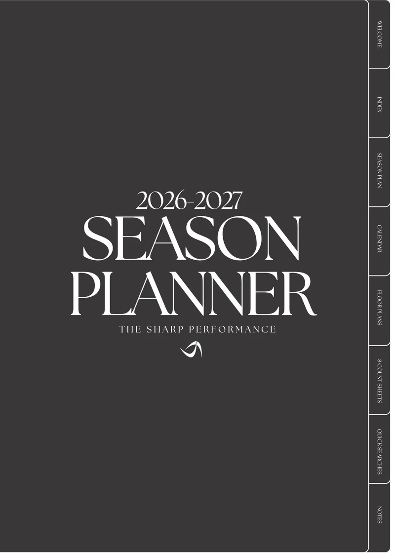 Season Planner (PDF) 2026-2027 - The Sharp Performance